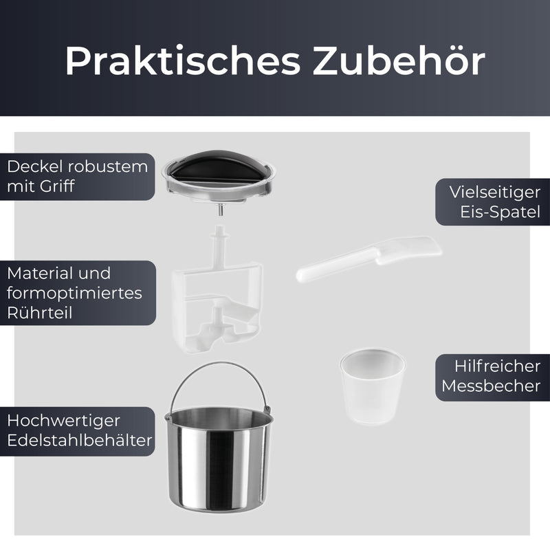 Eismaschine Kompakt 1.5L