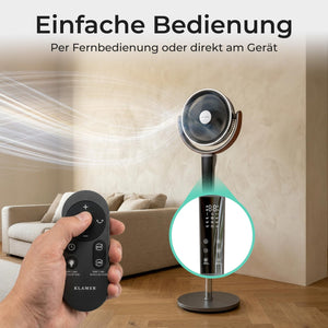KLAMER 3D Standventilator Grau – Bild 5