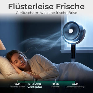 KLAMER 3D Standventilator Grau – Bild 6