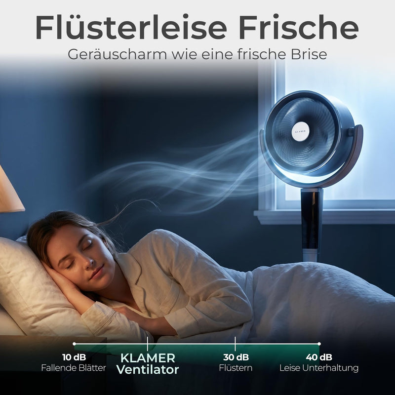 KLAMER 3D Standventilator Grau – Bild 6