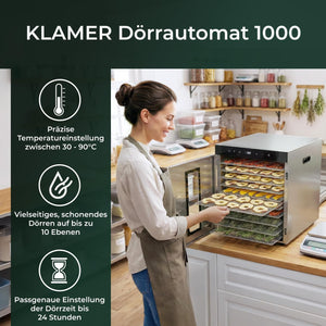 KLAMER Dörrautomat Edelstahl 1000 – Bild 2