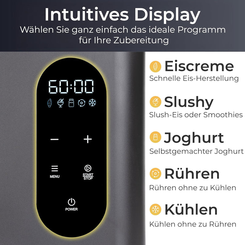 Eismaschine 3-in-1 mit 1.5L