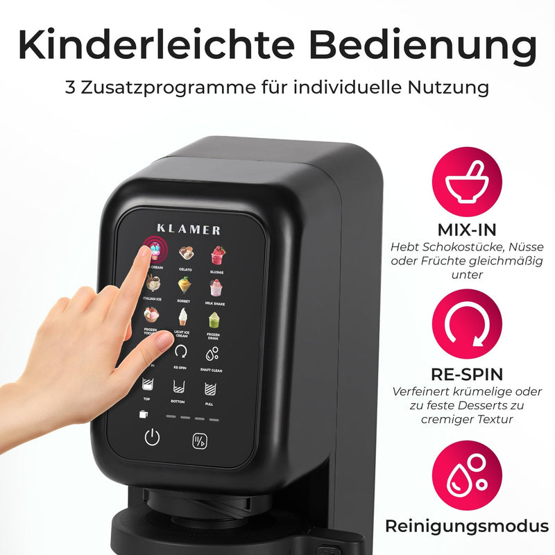 KLAMER Eismaschine Micro Püree – Bild 7