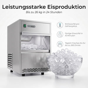 KLAMER Eiswürfelmaschine Gastro 26 kg/24h – Bild 3