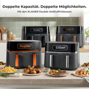 Heißluftfritteuse Duo 9L