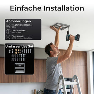 KLAMER Inselabzugshaube Schwarz – Bild 6