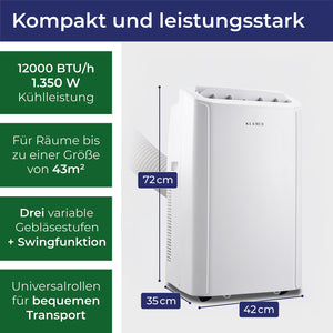 Mobile Klimaanlage mit Wifi