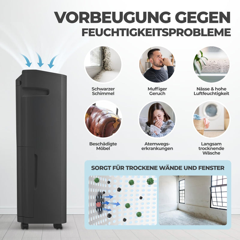 KLAMER Luftentfeuchter 20L (HEPA) – Bild 3