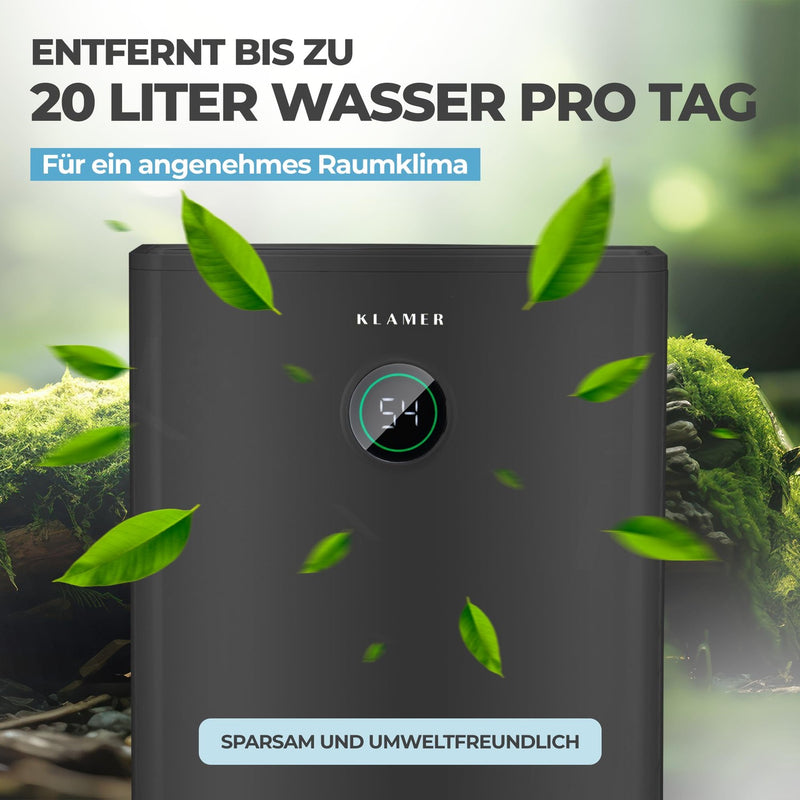 KLAMER Luftentfeuchter 20L (HEPA) – Bild 6