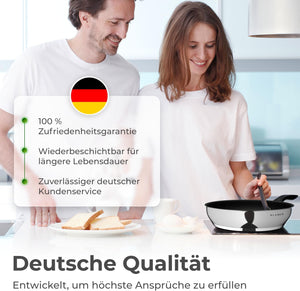 Profi Edelstahl-Bratpfanne 28cm