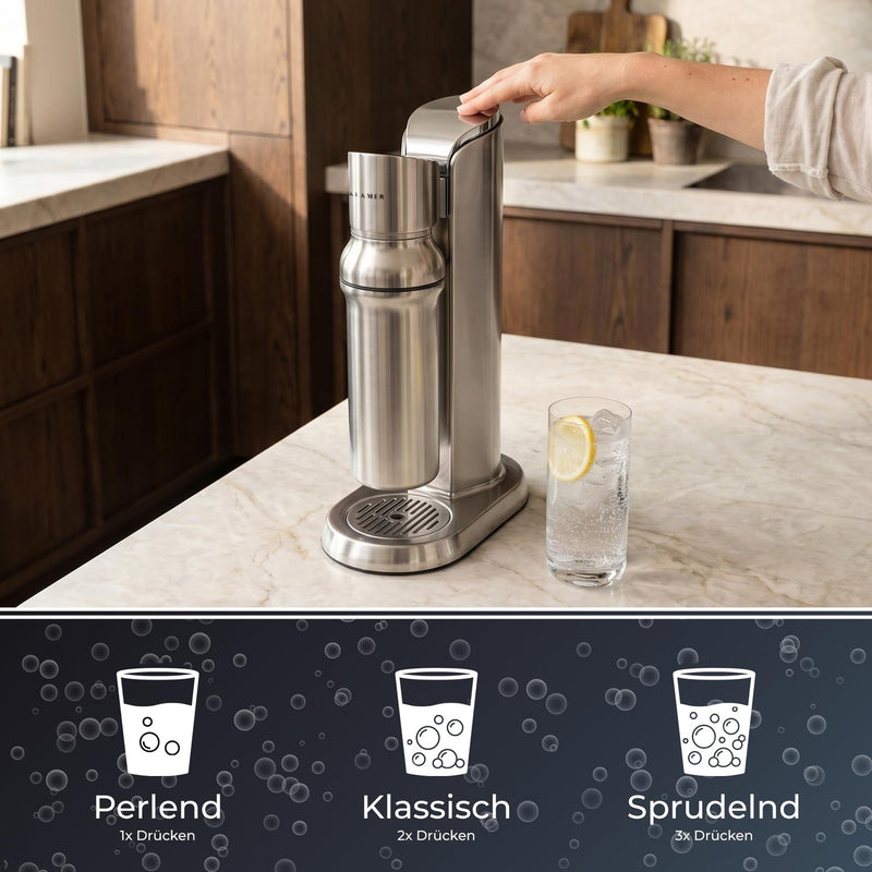 KLAMER Wassersprudler Edelstahl – Bild 3