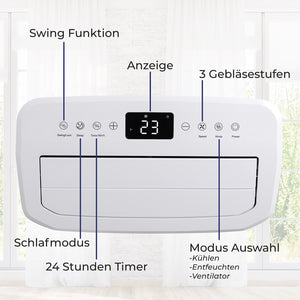 Mobile Klimaanlage mit Wifi