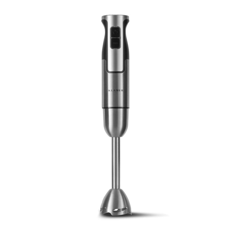 Stabmixerset 4-teilig 800 Watt mit Edelstahl-Stabmixeraufsatz für einfache und schnelle Zubereitung von Speisen.