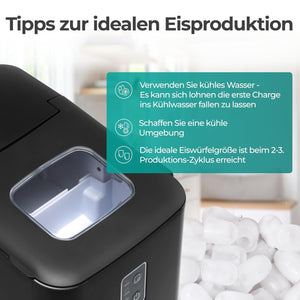Tipps zur idealen Eisproduktion mit Eiswürfelmaschine Kompakt für optimale Ergebnisse bei der Eisproduktion.