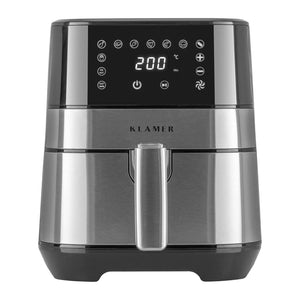 Heißluftfritteuse Kompakt 3.5L mit LED-Digitalanzeige und Touchscreen-Bedienung von Klamer.
